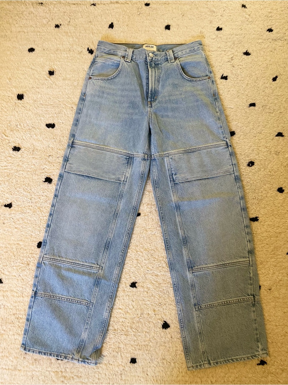 Agolde Tanis light blue straight leg Jeans